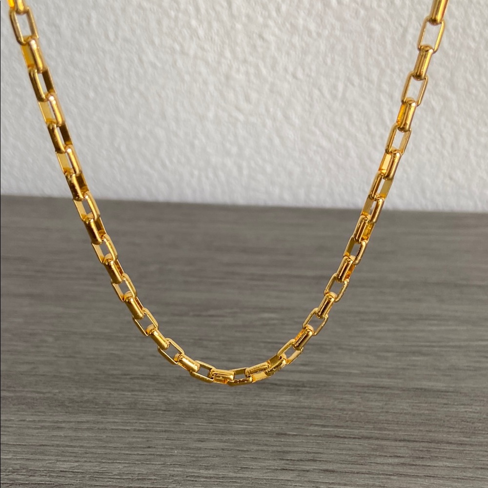 Yellow Gold Plated Choker Necklace